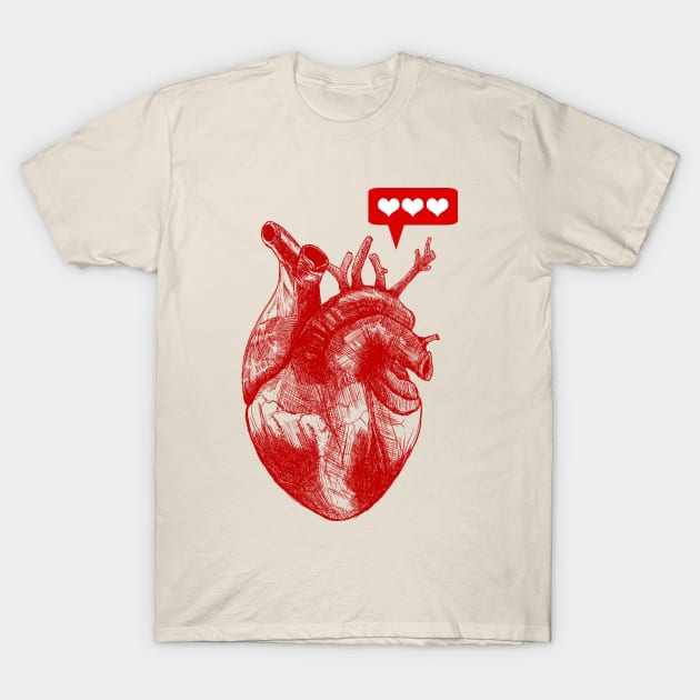 super like heart T-Shirt by FaRubio